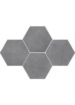 Dlažba Stark Pure Grey Mosaic Hexagon